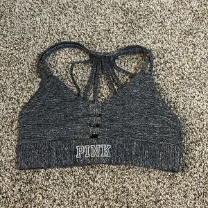 Grey sports bra